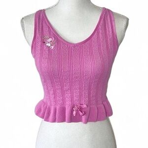 LoveShackFancy Knit Crop Top  READ